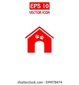 Booths For Dogs Vector Icon.