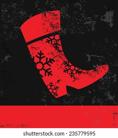 Booth,Xmas design,grunge vector