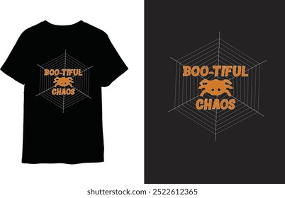 Design de camisa chaos boo-tiful