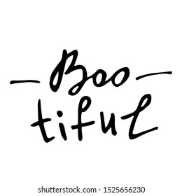 Bootiful handwritten creative calligraphy bootiful