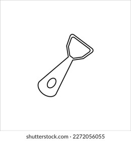 bootle opener line new vector icon
