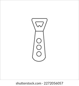 bootle opener line new vector icon