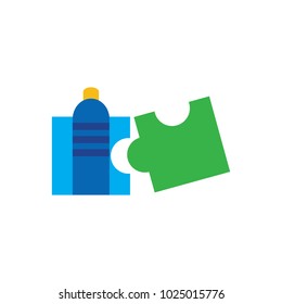 Bootle Puzzle Logo Icon Design