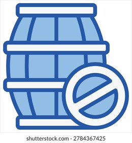 Bootlegging Single Icon Blue White