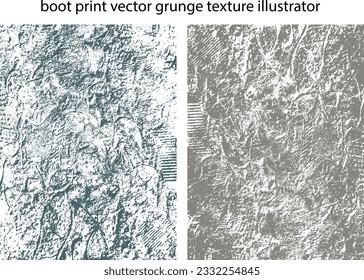 Bootprint vector grunge texture illustrator