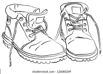 Boots Drawing Images, Stock Photos & Vectors | Shutterstock