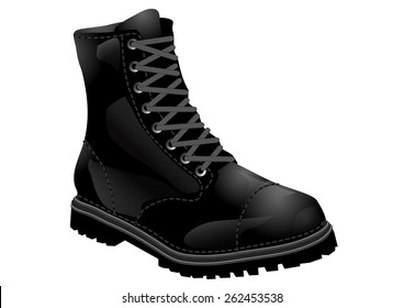 1,631 Combat boots vector Images, Stock Photos & Vectors | Shutterstock