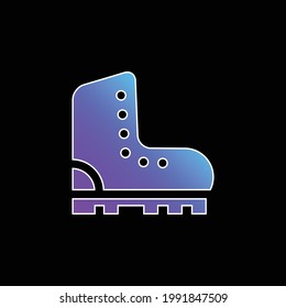 Boots blue gradient vector icon