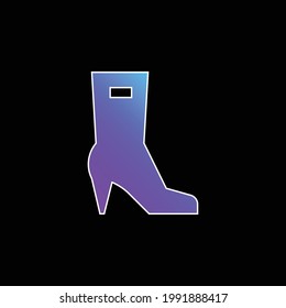 Boots blue gradient vector icon