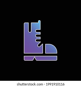 Boots blue gradient vector icon
