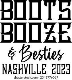 Stiefel und Bestien nashville 2023 T-Shirt-Design