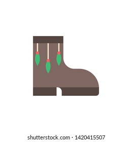 Boots color icon. Element of boho color icon. Premium quality graphic design icon. Signs and symbols collection icon for websites, web design, mobile app