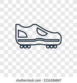 Boots concept vector linear icon isolated on transparent background, Boots concept transparency concept in outline style