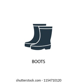boots creative icon. Simple element illustration. boots concept symbol design from Autumn collection. Can be used for web and mobile.