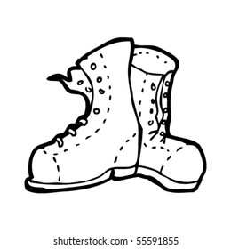 Boots Drawing Stock Vector (Royalty Free) 55591855 | Shutterstock