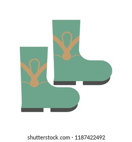 boots. Element of colored autumn illustration for mobile concept and web apps. Detailed boots illustration can be used for web and mobile