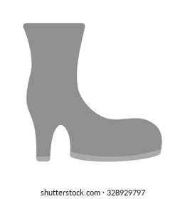 Boots, fashion, heel icon vector image.Can also be used for clothes and fashion. Suitable for web apps, mobile apps and print media.