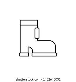 Boots, firefighter icon. Element of firefighter icon. Thin line icon for website design and development, app development