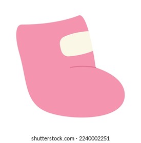 Boots flat icon Warm winter shoes Cold weather