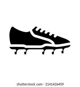 boots footwear glyph icon vector. boots footwear sign. isolated contour symbol black illustration