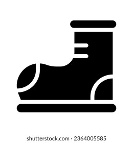 boots glyph icon illustration vector graphic. Simple element illustration vector graphic, suitable for app, websites, and presentations isolated on white background