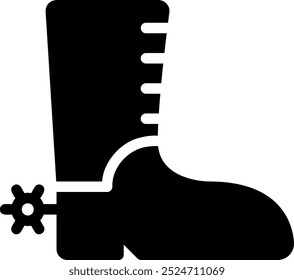boots glyph icon illustration vector