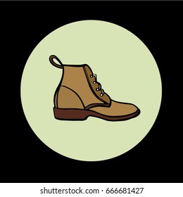 boots hand drawn vector