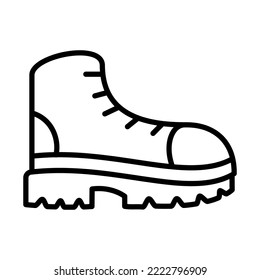 Boots, Hiking Boots Icon Logo Design Vector Template Illustration Sign And Symbol Pixels Perfect