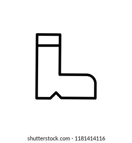 boots icon. Element of autumn icon for mobile concept and web apps. Thin line boots icon can be used for web and mobile