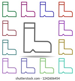 boots icon. Elements of autumn in multi color style icons. Simple icon for websites, web design, mobile app, info graphics