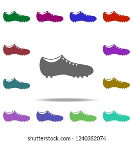 boots icon. Elements of Football in multi color style icons. Simple icon for websites, web design, mobile app, info graphics