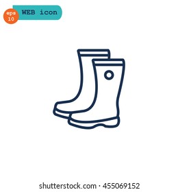  Boots icon Flat.
