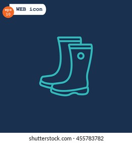  Boots icon Flat.