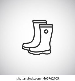  Boots icon Flat.