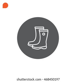  Boots icon Flat.