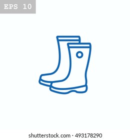  Boots icon Flat.