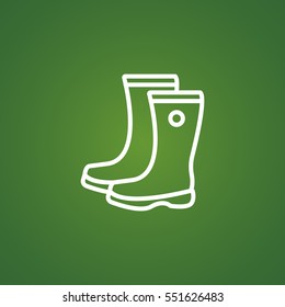  Boots icon Flat.