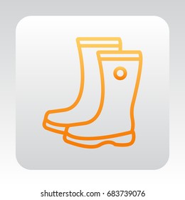  Boots icon Flat.