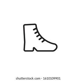  Boots icon. An illustration of the winter boots, accessory of the winter footwear. Great for use in business, app and web applications. 