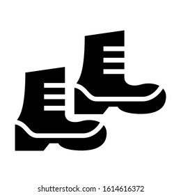 boots icon isolated sign symbol vector illustration - high quality black style vector icons
