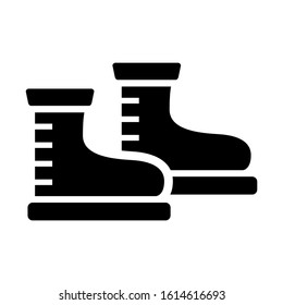 boots icon isolated sign symbol vector illustration - high quality black style vector icons
