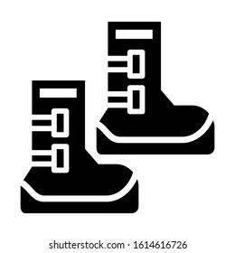 boots icon isolated sign symbol vector illustration - high quality black style vector icons

