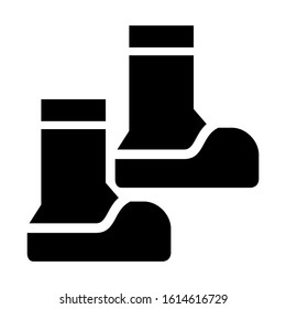 boots icon isolated sign symbol vector illustration - high quality black style vector icons
