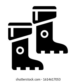 boots icon isolated sign symbol vector illustration - high quality black style vector icons
