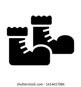 boots icon isolated sign symbol vector illustration - high quality black style vector icons
