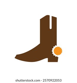 Boots icon logo design template isolated illustration