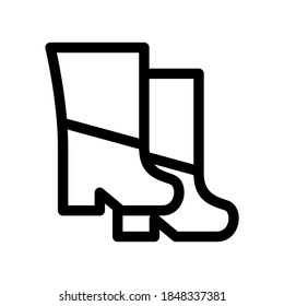 boots icon or logo isolated sign symbol vector illustration - high quality black style vector icons
