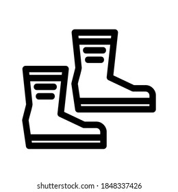 boots icon or logo isolated sign symbol vector illustration - high quality black style vector icons
