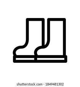 boots icon or logo isolated sign symbol vector illustration - high quality black style vector icons
