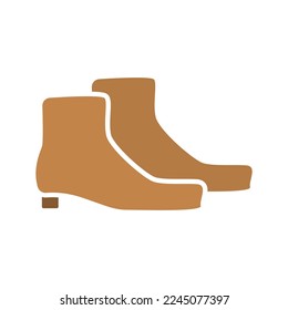 boots icon on a white background, vector illustration